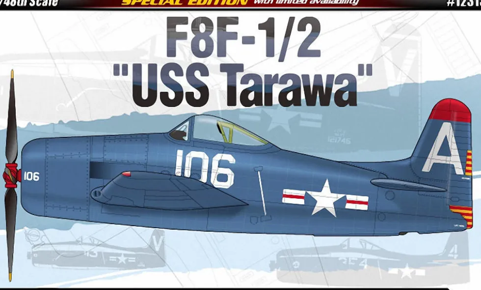 Academy 1/48 Grumman F8F-1/2 Bearcat USS Tarawa