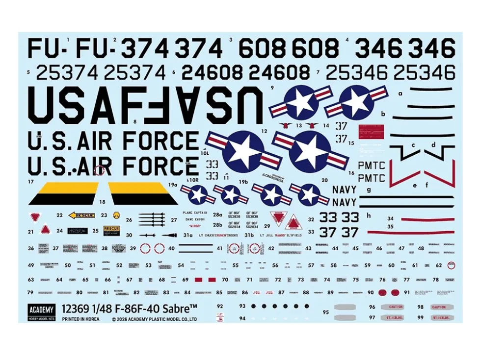 Academy 1/48 North American F-86F-40 Sabre