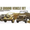 Academy 1/72 WWII Ground Vehicle Set 1 - US & German Vehicles