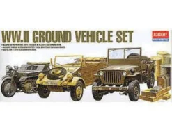 Academy 1/72 WWII Ground Vehicle Set 1 - US & German Vehicles