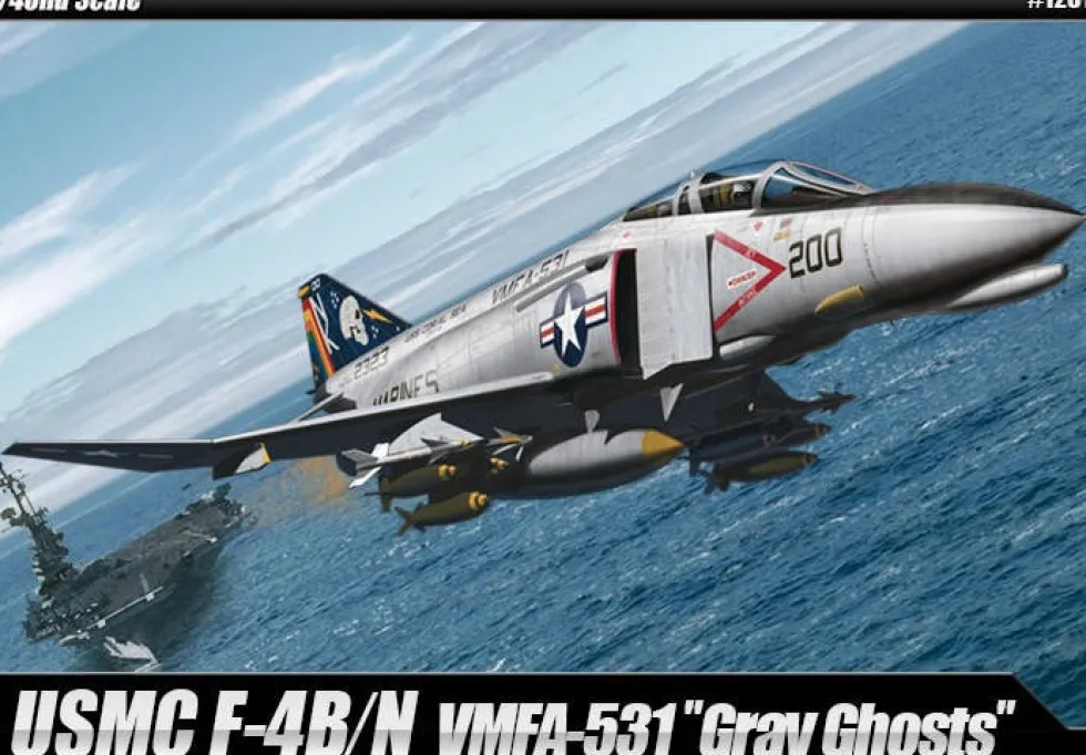 Academy 1/48 McDonnell Douglas F-4B/N Phantom II USMC VMFA-531 Gray Ghosts