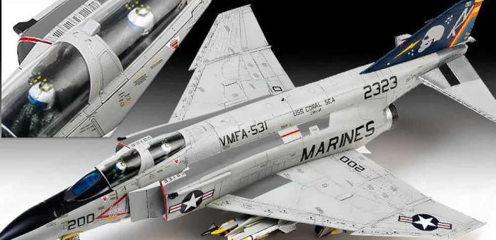 Academy 1/48 McDonnell Douglas F-4B/N Phantom II USMC VMFA-531 Gray Ghosts
