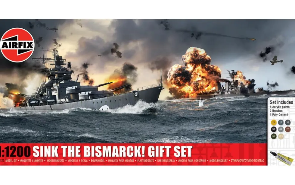 Airfix 1/1200 Sink The Bismarck Gift Set