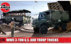 Airfix 1/76 WWII 3-Ton G.S. and Troop Trucks