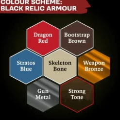 Army Painter Combat Se7ens: Black Relic Armour Paint Set