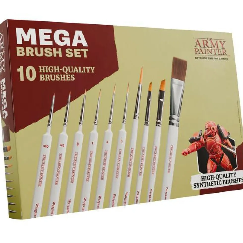 Army Painter Mega Brush Set - 10 High Quality Brushes