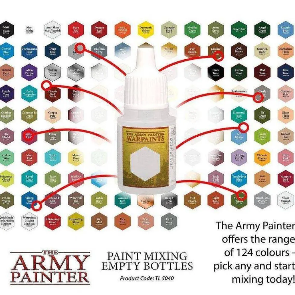 Army Painter Paint Mixing Empty Bottles