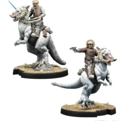 Atomic Mass Games Star Wars Legion - Rebel Alliance - Character - Captain Solo and Commander Skywalker on Tauntuns