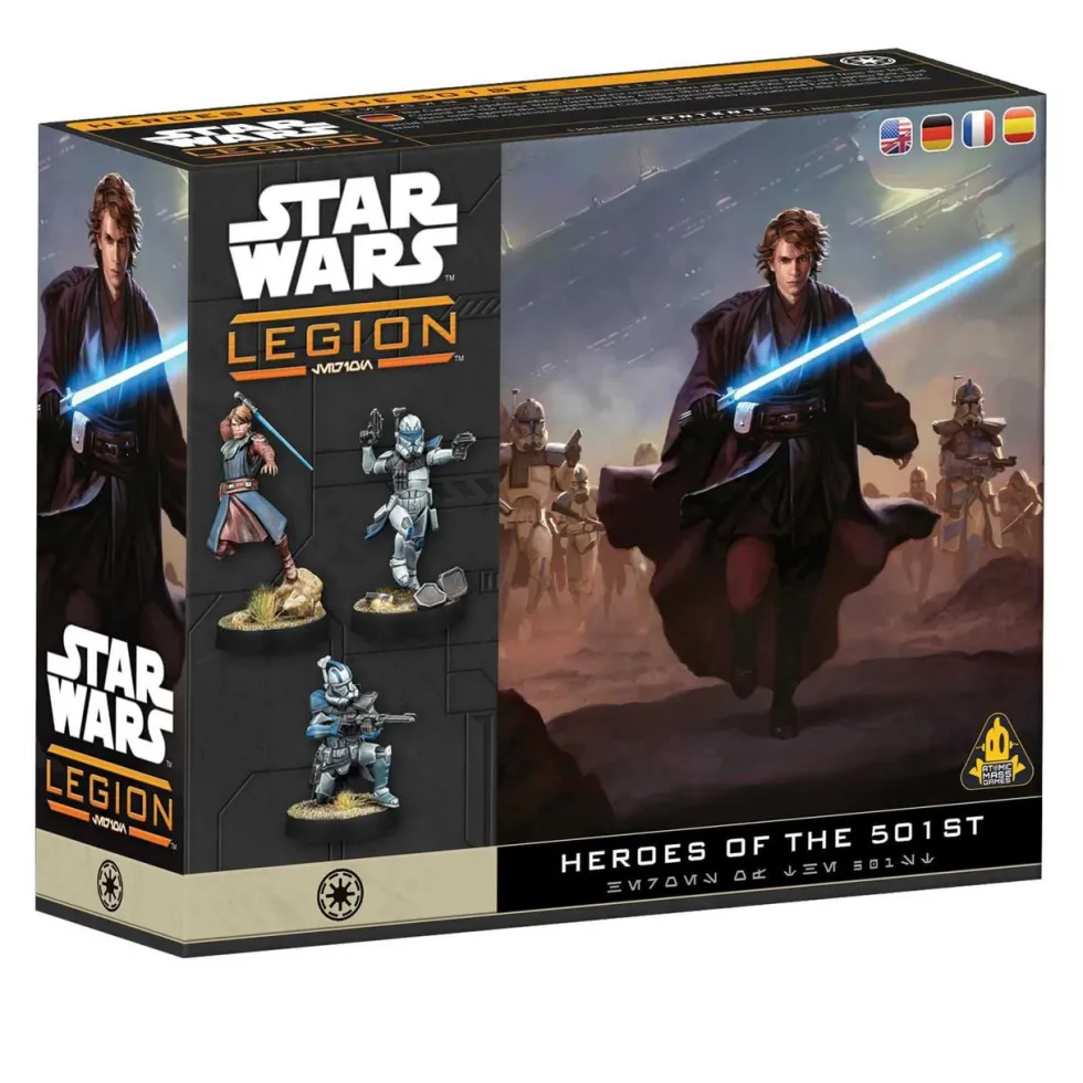 Atomic Mass Games Star Wars Legion - Galactic Republic - Character - Heroes of the 501st Character Pack