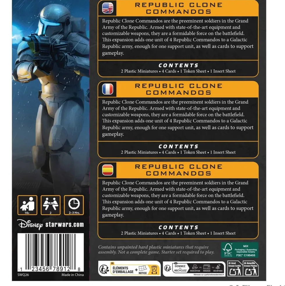 Atomic Mass Games Star Wars Legion - Galactic Republic - Unit - Clone Commandos