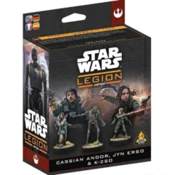 Atomic Mass Games Star Wars Legion - Rebel Alliance - Character - Cassian Andor, Jyn Erso and K-2SO