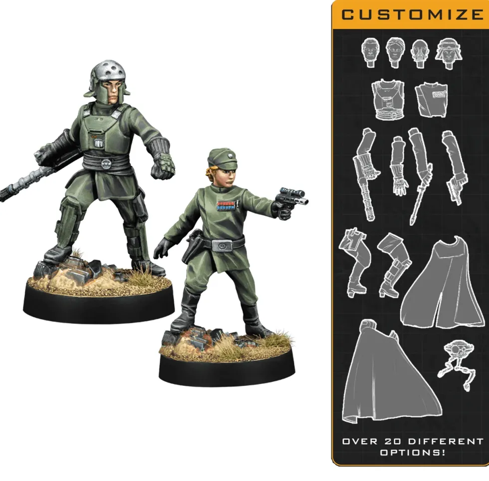 Atomic Mass Games Star Wars Legion - Galactic Empire - Character - Customisable Imperial Officer & Agent