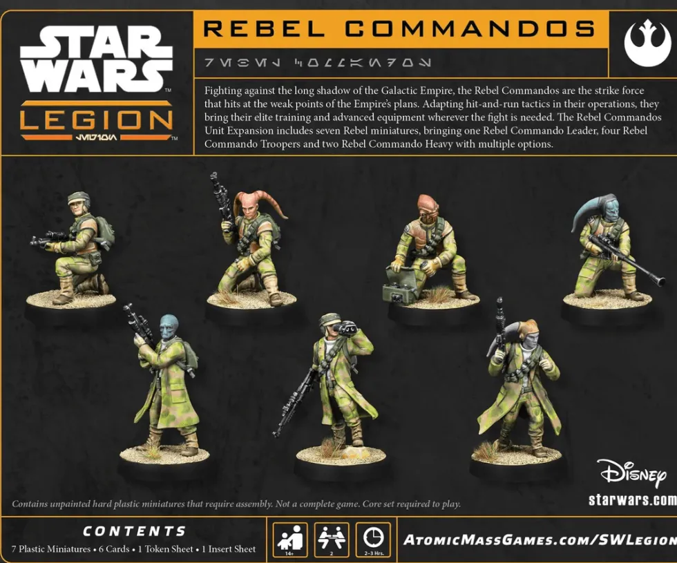 Atomic Mass Games Star Wars Legion - Rebel Alliance - Unit - Rebel Commandos