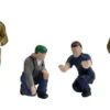 Bachmann Factory Workers & Foreman Set of 6 Figures