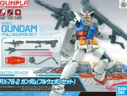 Bandai Gundam Entry Grade (EG) 1/144 RX-78-2 Gundam (Full Weapon Set)