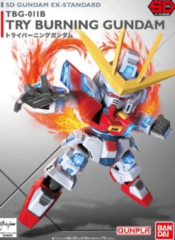 Bandai Gundam Super Deformed (SD) EX-Standard TBG-011B Try Burning Gundam