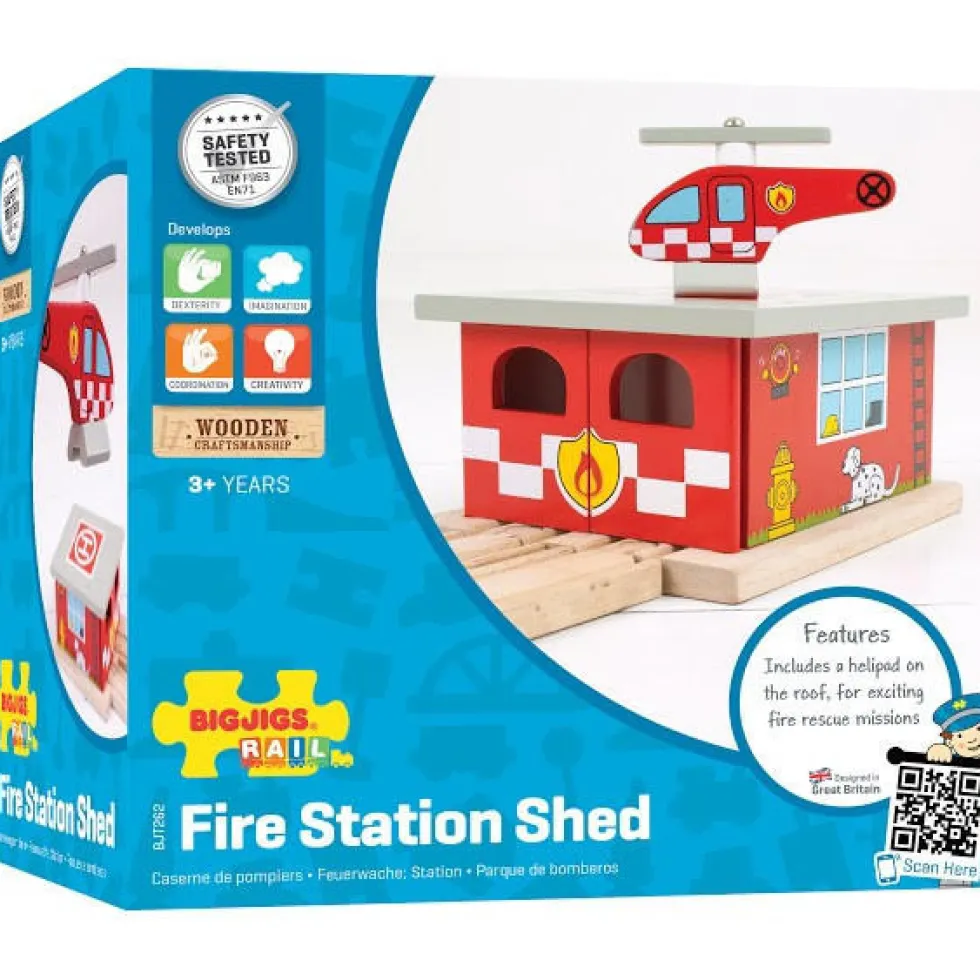 BigJigs Fire Station Shed