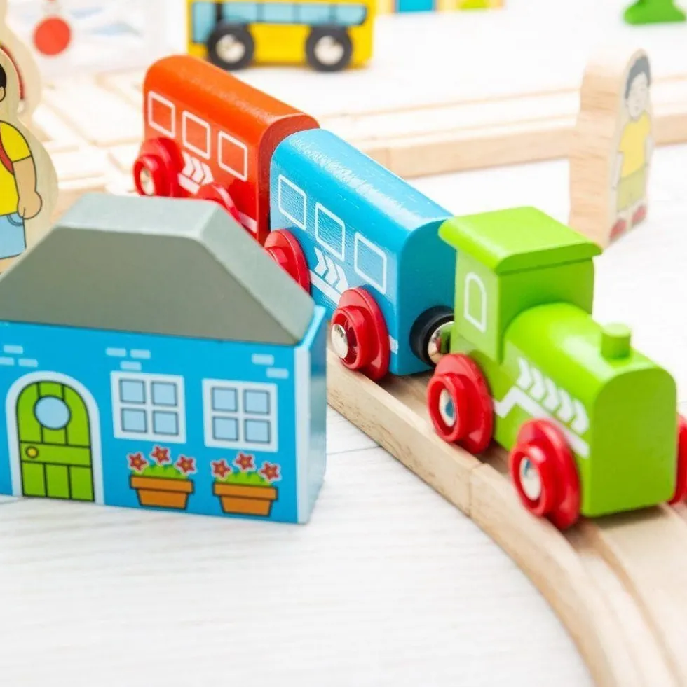 BigJigs Town & Country Train Set