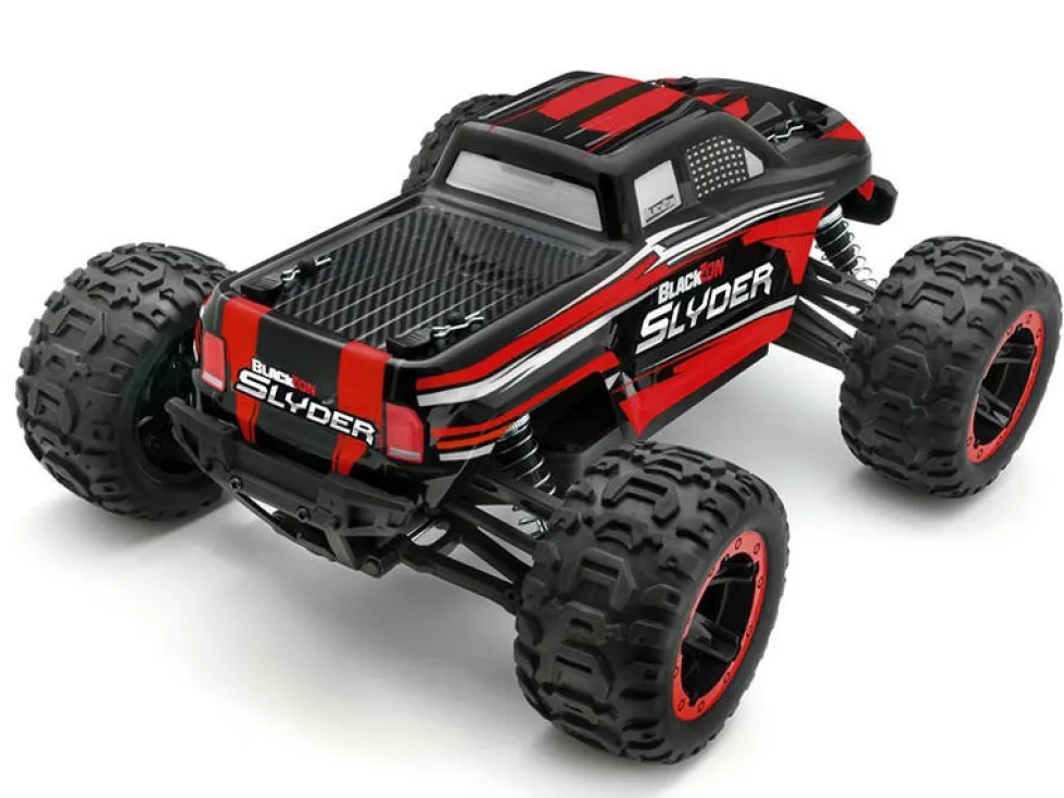 Blackzon RC 1/16 Slyder MT 4WD Electric Monster Truck - Red 2.4GHz RTR