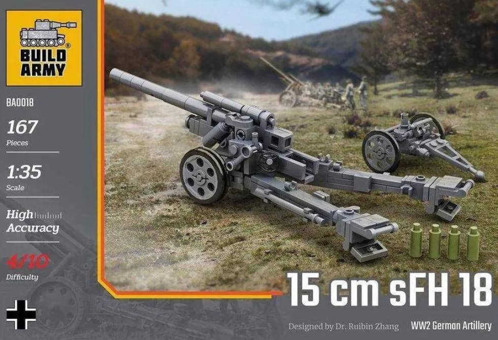 Build Army 1/35 German 15cm SFH 18 Artillery