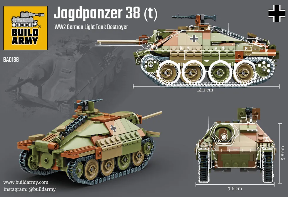 Build Army 1/33 Jagdpanzer 38(t) Hetzer