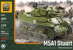 Build Army 1/33 M5A1 Stuart Light Tank