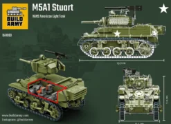 Build Army 1/33 M5A1 Stuart Light Tank