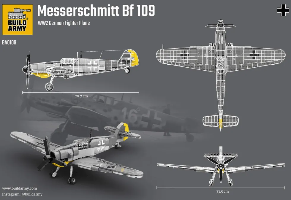 Build Army 1/30 Messerschmitt Bf 109