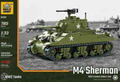 Build Army 1/33 M4 Sherman Medium Tank