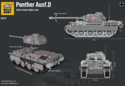 Build Army 1/33 Pz.Kpfw.V Ausf.D Panther Medium Tank