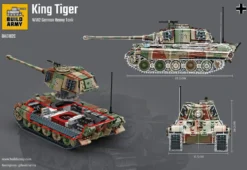 Build Army 1/33 Pz.Kpfw.VI Ausf.B King Tiger Heavy Tank in Camo