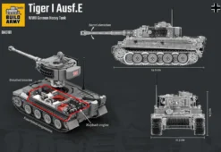 Build Army 1/33 Pz.Kpfw.VI Ausf.E Tiger Heavy Tank