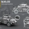 Build Army 1/33 Sd.Kfz.222 Armoured Car