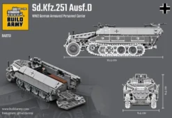 Build Army 1/33 Sd.Kfz.251 Ausf.D Half-track