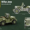 Build Army 1/33 Willys MB Jeep Utility Vehicle