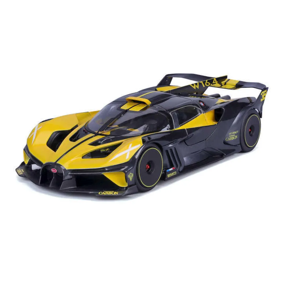 Burago 1/18 Bugatti Bolide Yellow Diecast Model