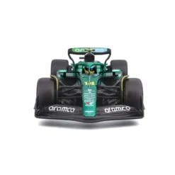 Burago 1/24 F1 Aston Martin AMR24 with Driver Helmet - Fernando Alonso Diecast Model
