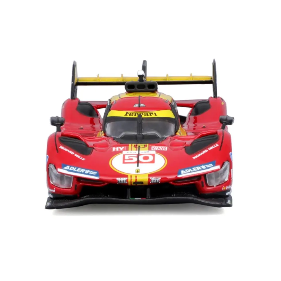Burago 1/43 Ferrari Racing 499p Le Mans Hypercar 2024 AF Corse #50 Hard Case Diecast Model