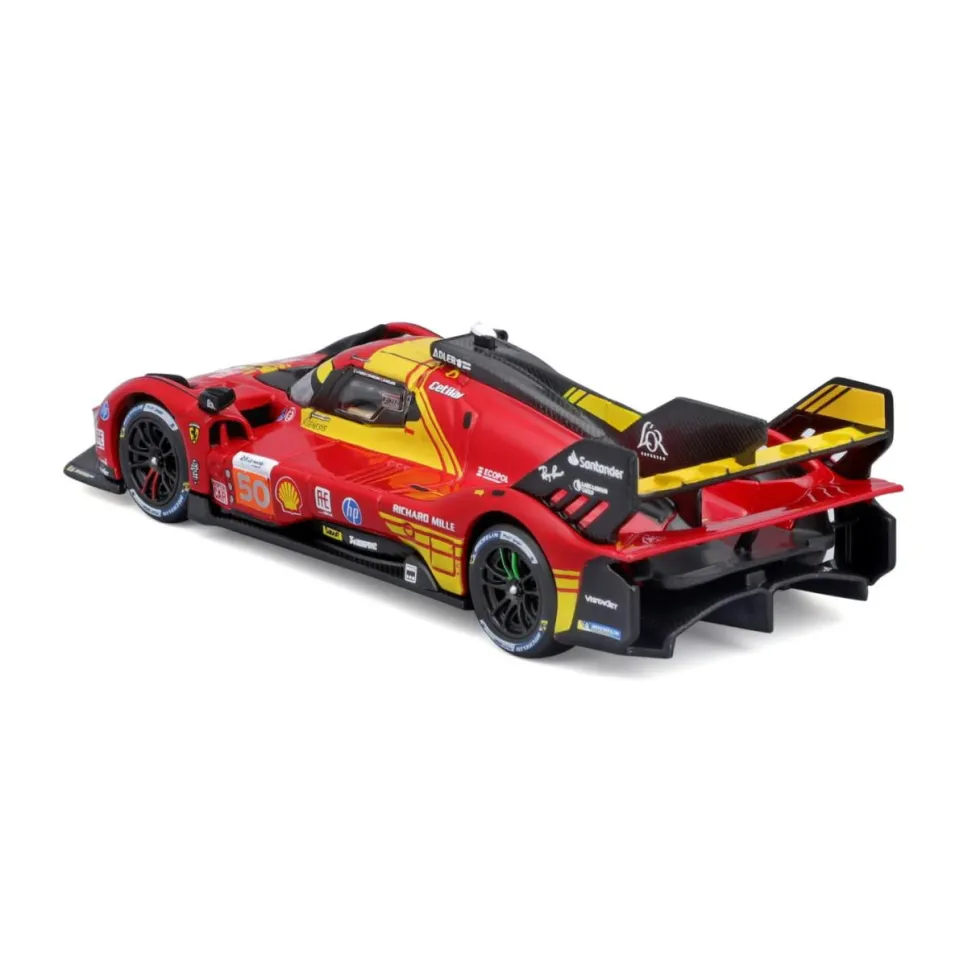 Burago 1/43 Ferrari Racing 499p Le Mans Hypercar 2024 AF Corse #50 Hard Case Diecast Model