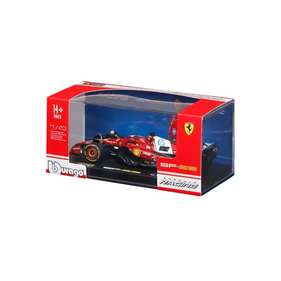 Burago 1/43 Ferrari SF-25 F1 #16 2025 Leclerc with Helmet