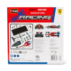 Burago 1/24 F1 Ferrari SF-25 Miami GP 2025 Diecast Model Kit - Lewis Hamilton