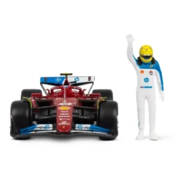 Burago 1/24 F1 Ferrari SF-25 Miami GP 2025 with Driver Figure - Lewis Hamilton Diecast Model