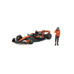 Burago 1/24 F1 McLaren MCL38 2024 With Piastri Figure Diecast Model
