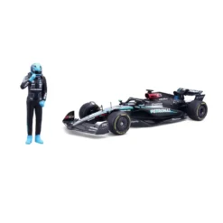 Burago 1/24 F1 Mercedes AMG W15 2024 with Driver Figure - George Russell Diecast Model
