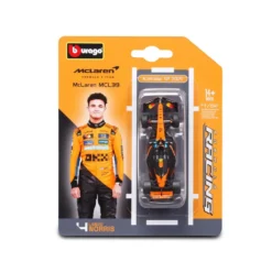 Burago 1/64 McLaren MCL39 F1 2025 #4 Lando Norris Diecast Model