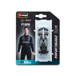 Burago 1/64 Mercedes-Benz W16 F1 2025 #63 George Russell Diecast Model