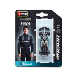 Burago 1/64 Mercedes-Benz W16 F1 2025 #12 Kimi Antonelli Diecast Model