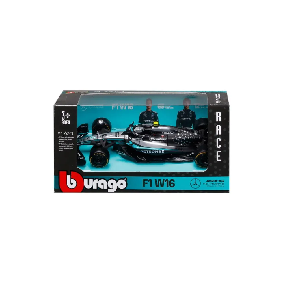 Burago 1/43 Mercedes-Benz W16 F1 2025 #12 Kimi Antonelli Diecast Model