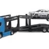 Burago 1/43 Scania S730 Transporter With Porsche Macan