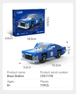 CaDA 1/48 Mini Blaze Stallion Muscle Car
